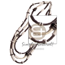 3 rows 2-3mm coco heishe 3 rows 2-3mm coco heishe