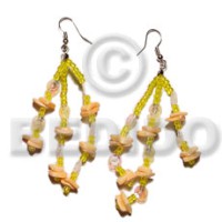 Dangling white rose multicolored
