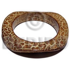 Natural wood bangle in red Natural wood bangle in red