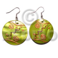 Dangling round 35mm kabibe shell