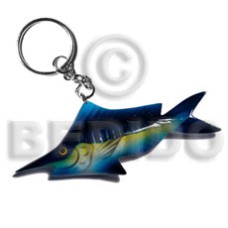 Fish handpainted wood keychain 110mmx40mm Fish handpainted wood keychain 110mmx40mm