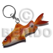 Fish handpainted wood keychain 105mmx40mm Fish handpainted wood keychain 105mmx40mm