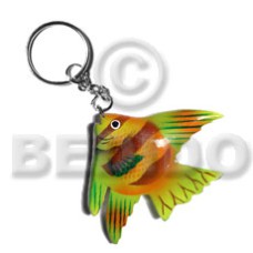 Fish handpainted wood keychain 65mmx90mm Fish handpainted wood keychain 65mmx90mm
