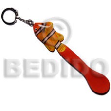 Fish on spoon handpainted wood Fish on spoon handpainted wood