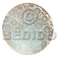 Round 40mm hammershell handpainted