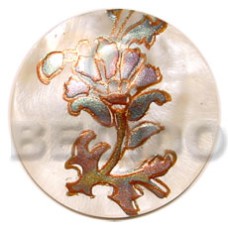 Round 40mm hammershell handpainted