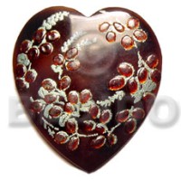 Heart 50mm black tab