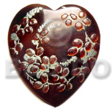 Heart 50mm black tab