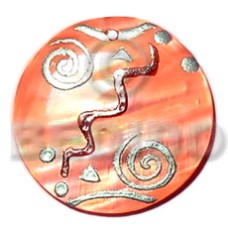 55mm handppainted embossed