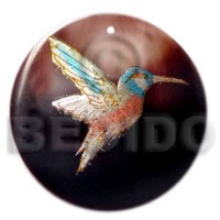 Round 40mm blacktab handpainted