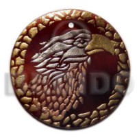 Round 40mm blacktab handpainted