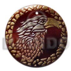 Round 40mm blacktab handpainted