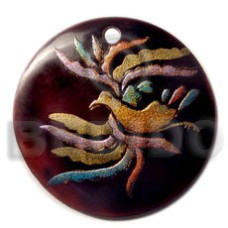 Round 40mm blacktab handpainted Round 40mm blacktab handpainted