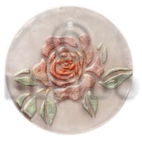 Round 40mm hammershell handpainted