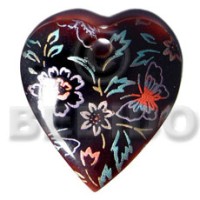 Heart 50mmx40mm blacktab shell
