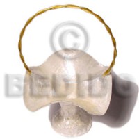 Capiz scallop basket 85mmx35mmx65mm