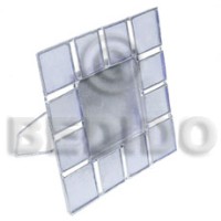 Capiz picture frame in silver