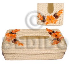 Rectangular tissue box holder