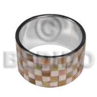 Inlaid brownlip troca blocking stainless napkin