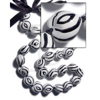 Kukui seeds in animal print