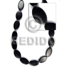 Black horn flat oval Black horn flat oval
