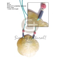 Aqua blue leather thong