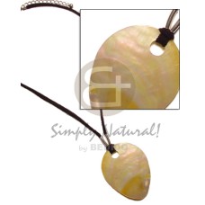 Black leather thong teardrop Black leather thong teardrop