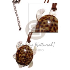 Brown leather thong mop Brown leather thong mop