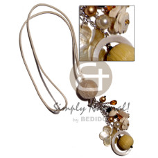 Tassled cream satin cord