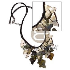 Black macrame dangling black Black macrame dangling black