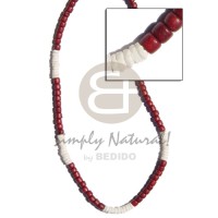 4-5mm maroon coco pokalet