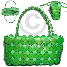 Green coco flowers inner Green coco flowers inner