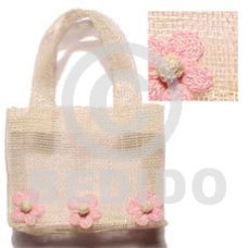 Sinamay handbag 3 flowers Sinamay handbag 3 flowers