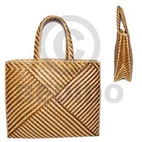 Pandan indo stripe bag large