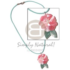 Aqua blue leather thong Aqua blue leather thong