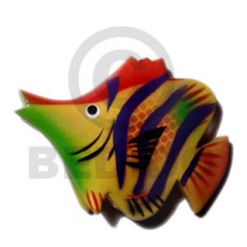 Fish handpainted wood refrigerator magnet Fish handpainted wood refrigerator magnet