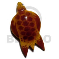 Sea turtle handpainted wood refrigerator