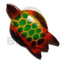 Sea turtle handpainted wood refrigerator