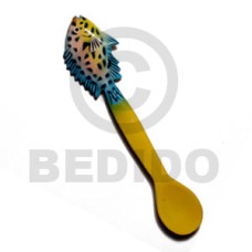 Fish on spoon handpainted wood Fish on spoon handpainted wood