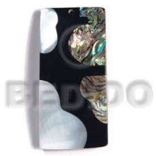 55mmx27mm laminated rectangular paua kabibe shell 55mmx27mm laminated rectangular paua kabibe shell
