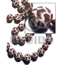 Kukui seeds in animal print Kukui seeds in animal print