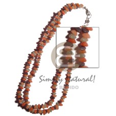 Two rows multicolored buri seed Two rows multicolored buri seed