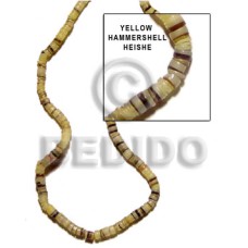 4-5mm hammer shell heishe yellow 4-5mm hammer shell heishe yellow