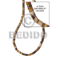 4-5mm brownlip heishe