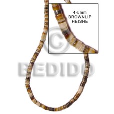 4-5mm brownlip heishe