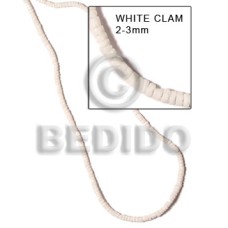 2-3mm white clam heishe 2-3mm white clam heishe