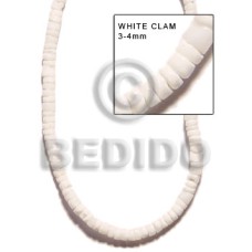 3-4mm white clam heishe 3-4mm white clam heishe