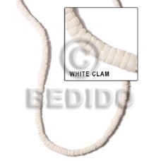 4-5mm white clam heishe 4-5mm white clam heishe