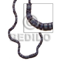 Dark blue hammershell heishe