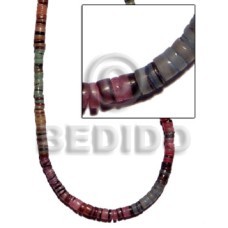 Rainbow hammershell heishe Rainbow hammershell heishe